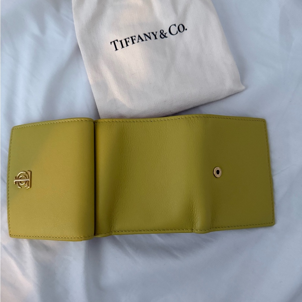 Tiffany and co Yellow Leather Wallet